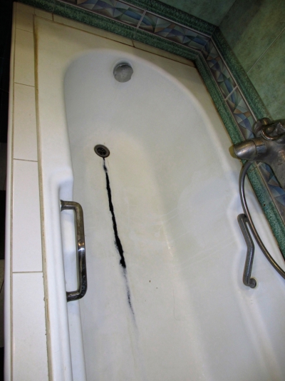 Восстановление эмали  чугунной ванны Новая Вололага
